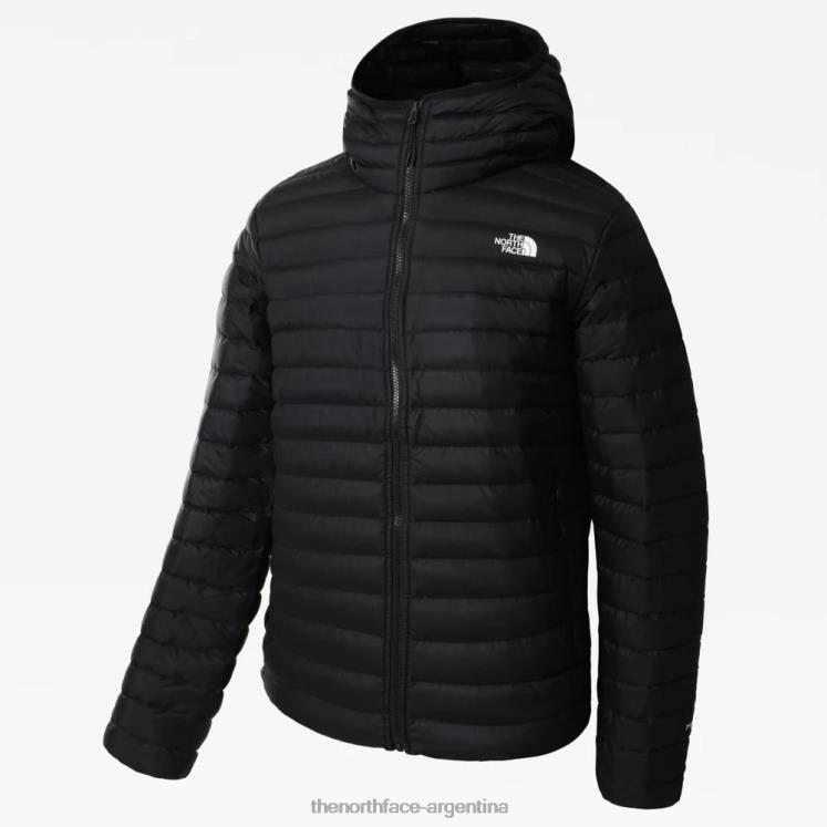 chaqueta de plumón elástica con capucha para hombre RDT8H310 negro The North Face
