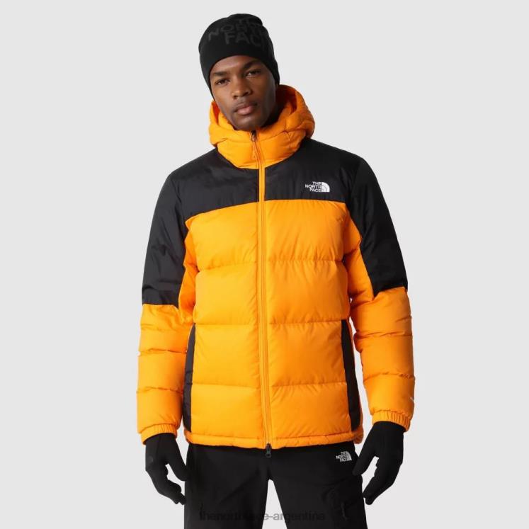 chaqueta de plumas con capucha diablo para hombre naranja negro RDT8H450 naranja-negro The North Face