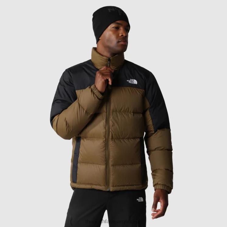 chaqueta de plumas diablo para hombre RDT8H447 oliva militar The North Face