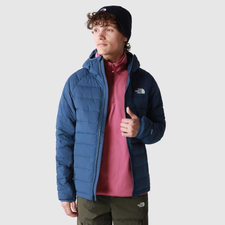 chaqueta de plumas elástica belleview para hombre RDT8H1612 azul sombreado The North Face