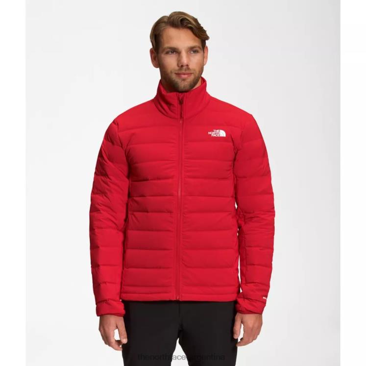 chaqueta de plumas elástica belleview para hombre RDT8H5191 rojo The North Face