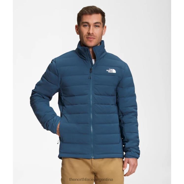 chaqueta de plumas elástica belleview para hombre RDT8H5192 azul sombreado The North Face