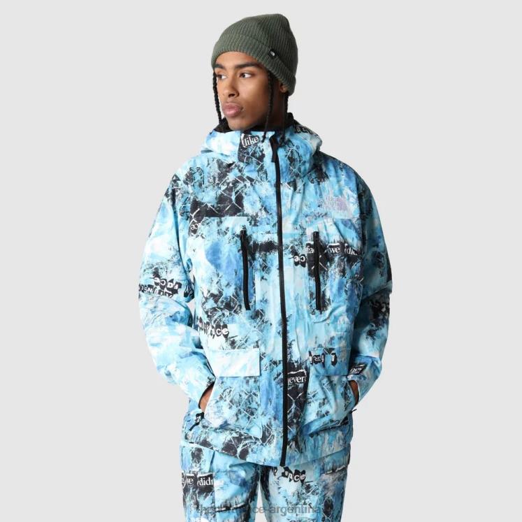 chaqueta dragline estampada para hombre RDT8H2278 azul nórdico The North Face