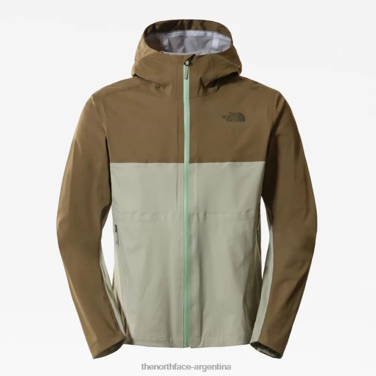 chaqueta dryvent de cuenca oeste para hombre RDT8H1433 oliva militar The North Face