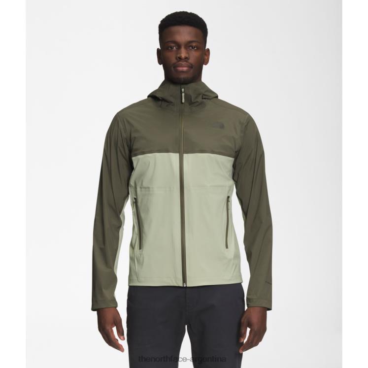 chaqueta dryvent de cuenca oeste para hombre RDT8H4733 oliva militar The North Face