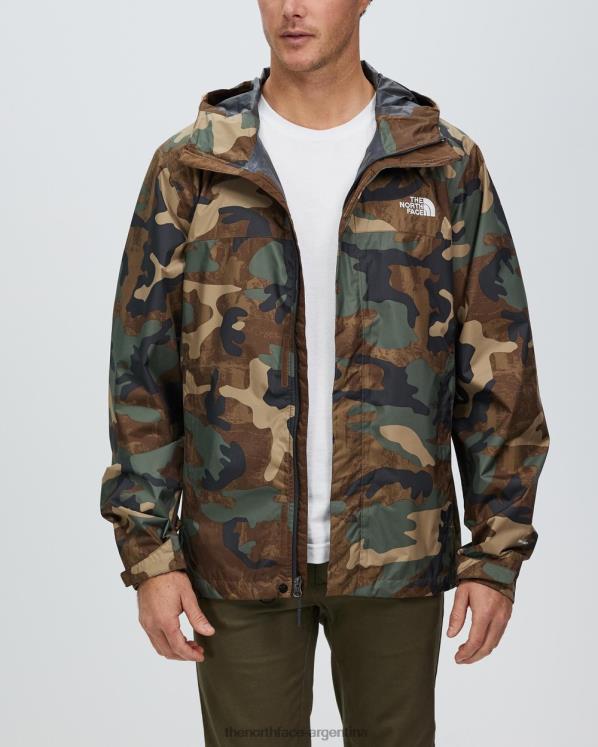 chaqueta estampada venture 2 RDT8H6903 estampado de camuflaje tostado The North Face