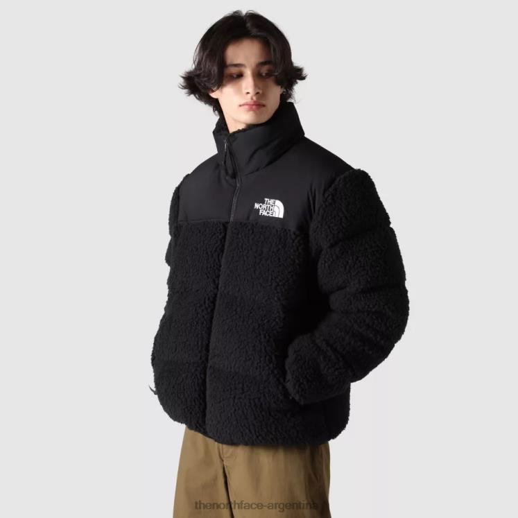 chaqueta nuptse de pelo alto para hombre RDT8H953 negro The North Face
