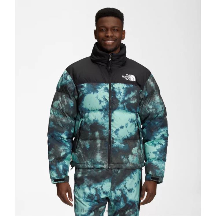 chaqueta nuptse retro 1996 estampada para hombre RDT8H4267 hielo de wasabi The North Face