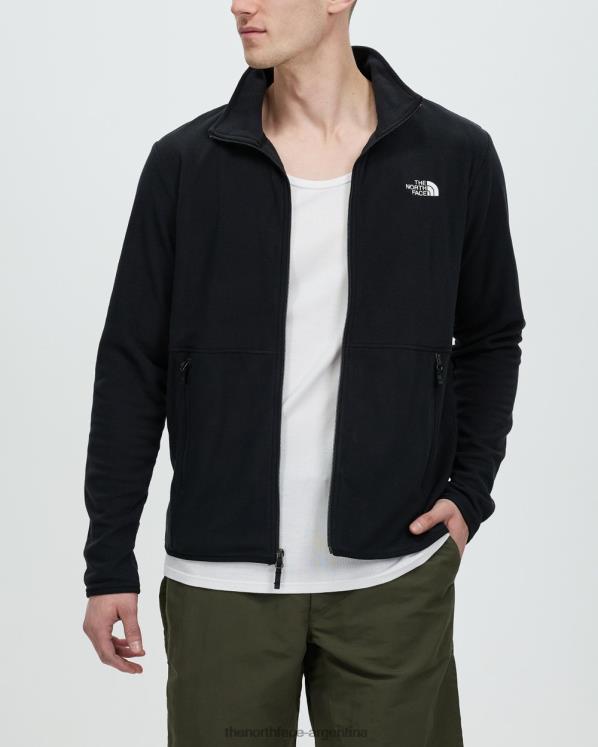 chaqueta polar con cremallera completa tka glacier RDT8H6896 negro The North Face