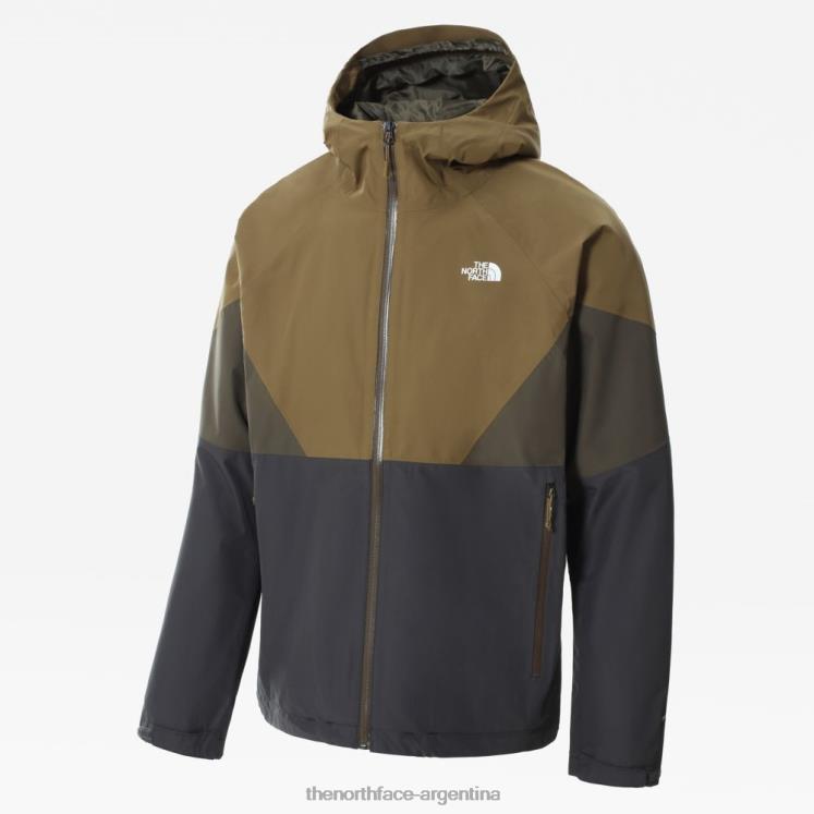 chaqueta relámpago de los hombres RDT8H874 oliva militar The North Face
