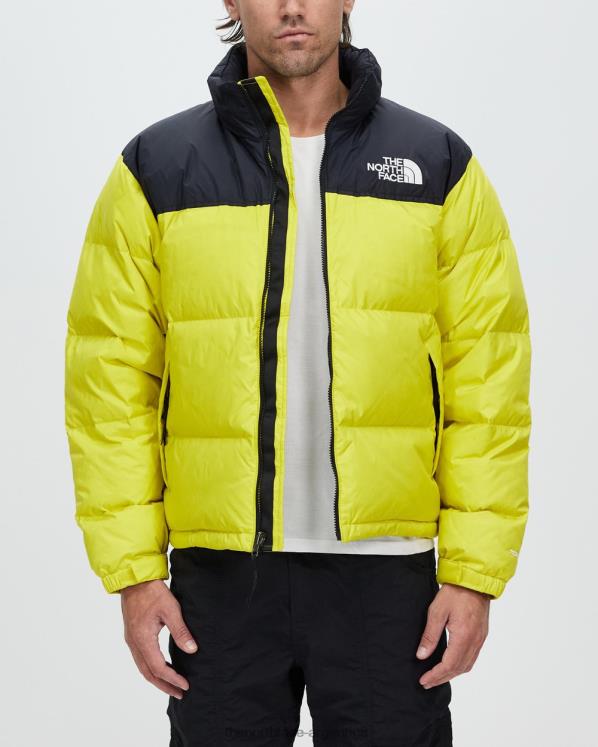 chaqueta retro nuptse 1996 RDT8H6914 amarillo ácido The North Face