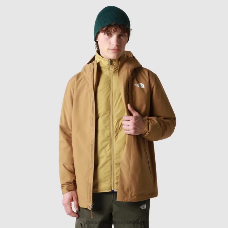 chaqueta triclimate hombre carto RDT8H1246 marrón utilitario The North Face