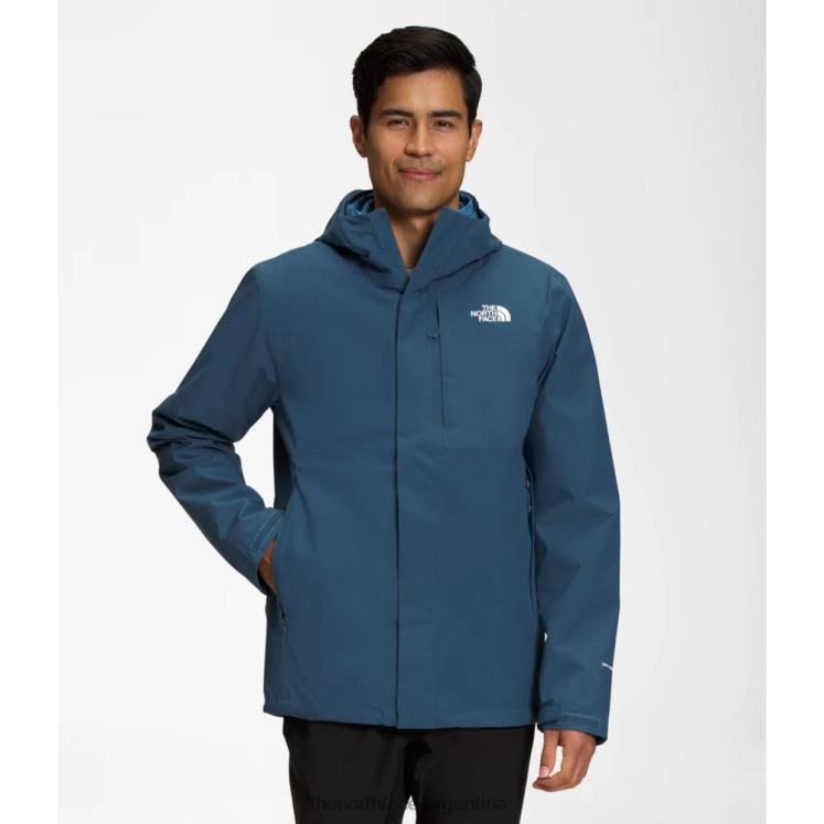 chaqueta triclimate hombre carto RDT8H4259 azul sombreado The North Face
