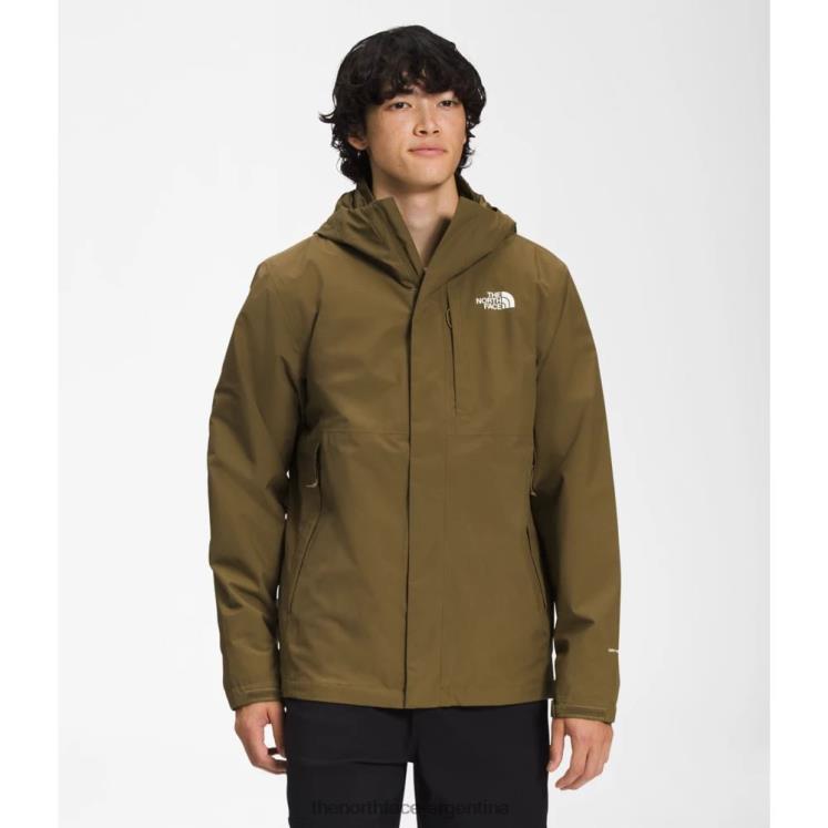 chaqueta triclimate hombre carto RDT8H4262 oliva militar The North Face