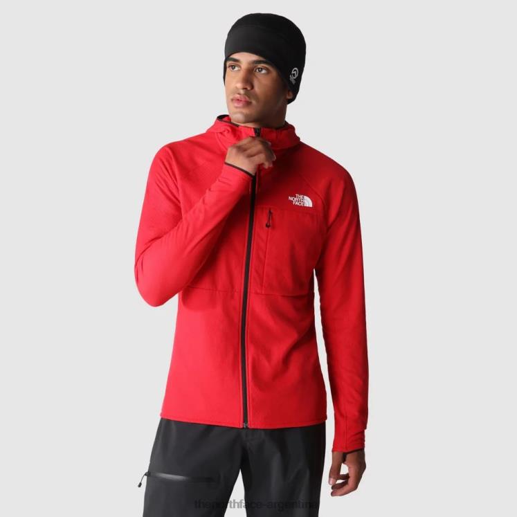 Chaqueta con capucha de forro polar para hombre Summit Series Future RDT8H1313 rojo The North Face