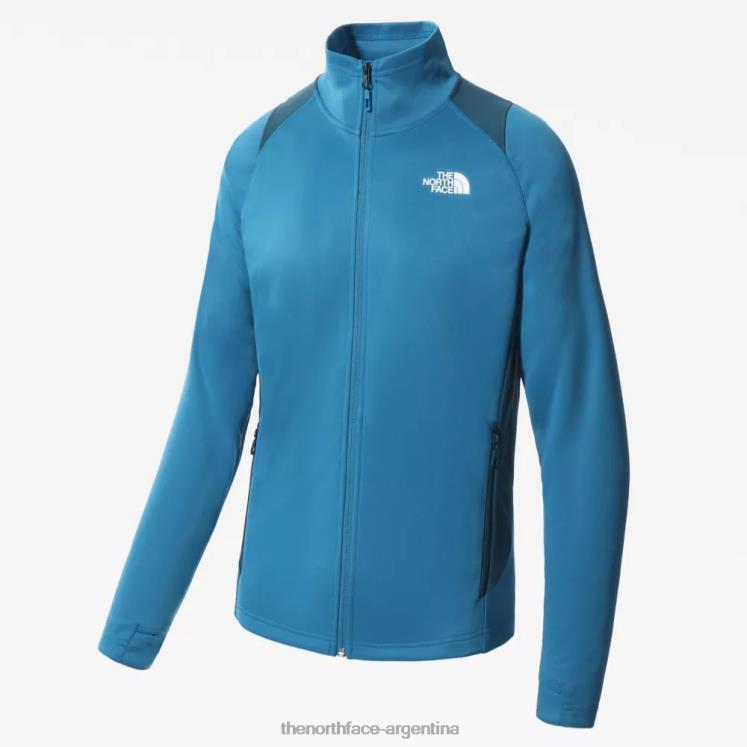 Chaqueta deportiva con cremallera completa para exteriores para hombre RDT8H1238 azul banff The North Face