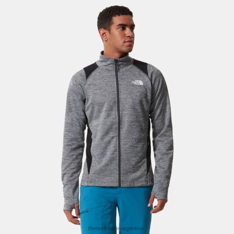 Chaqueta deportiva con cremallera completa para exteriores para hombre RDT8H1240 gris The North Face