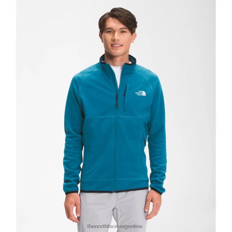 chaqueta con cremallera completa para hombre Canyonlands RDT8H4065 azul banff The North Face