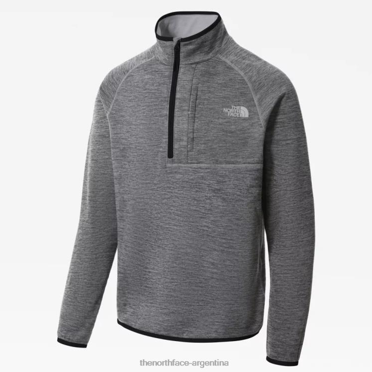 chaqueta polar con cremallera Canyonlands para hombre RDT8H1044 gris The North Face