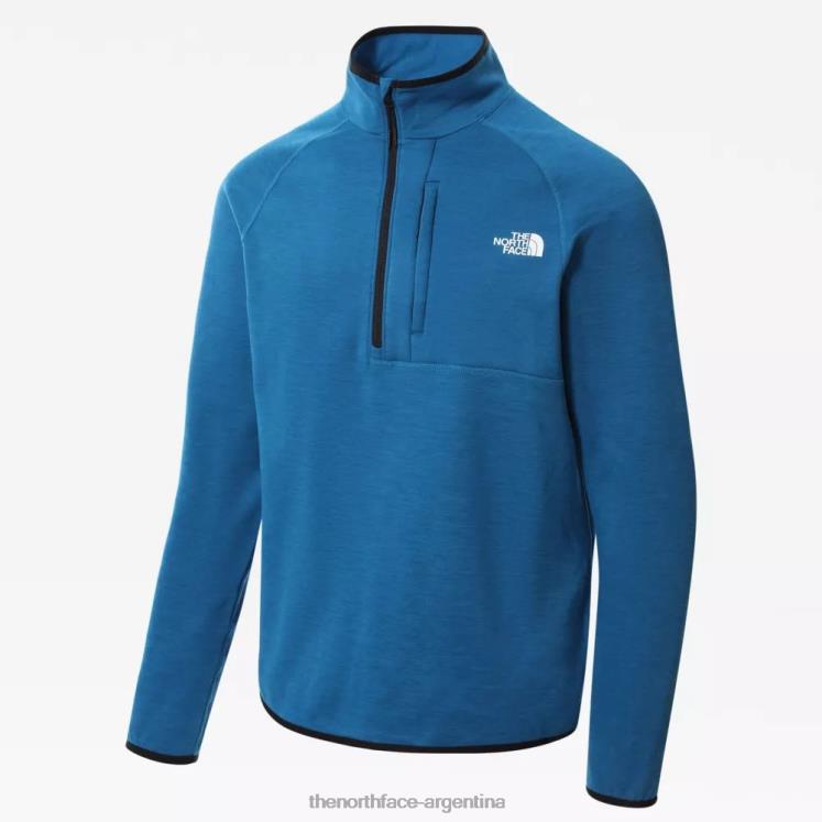 chaqueta polar con cremallera Canyonlands para hombre RDT8H1045 azul banff The North Face