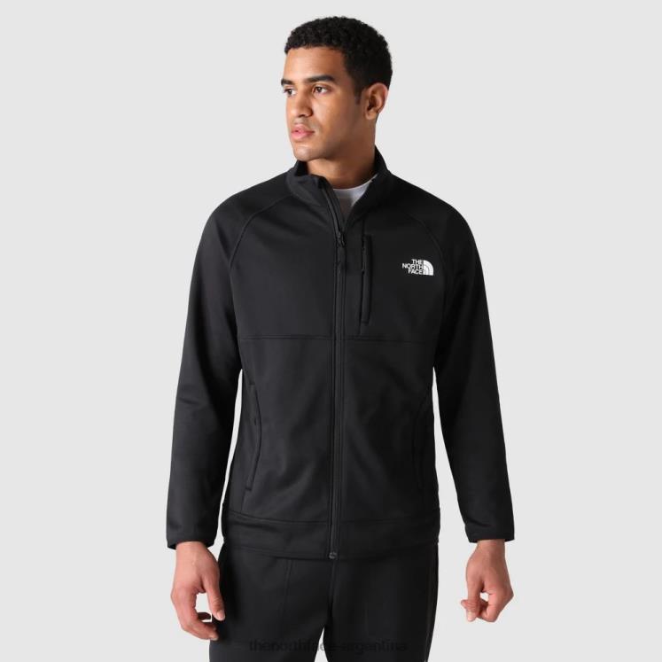 chaqueta polar con cremallera completa Canyonlands para hombre RDT8H1043 negro The North Face