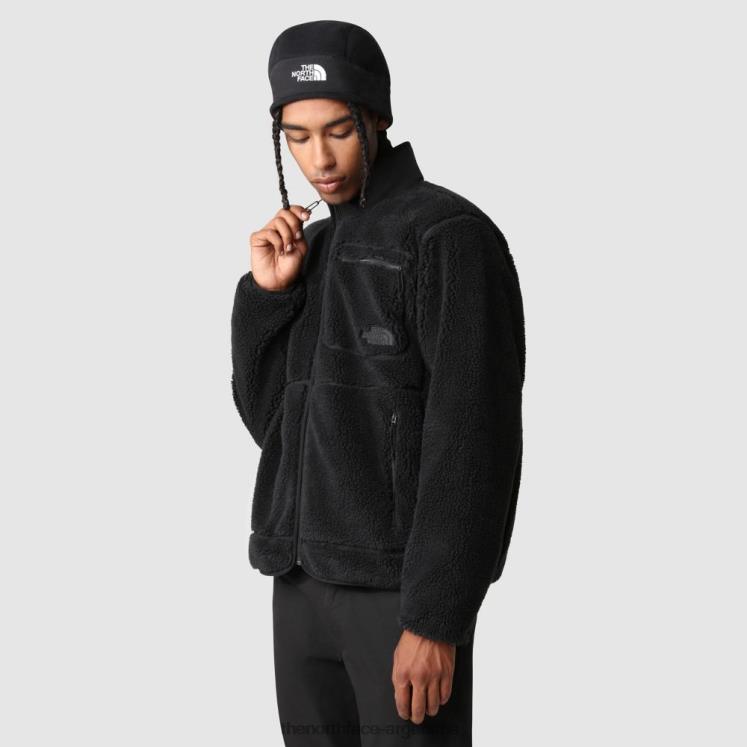 chaqueta polar con cremallera completa de pelo extremo para hombre RDT8H1708 negro The North Face