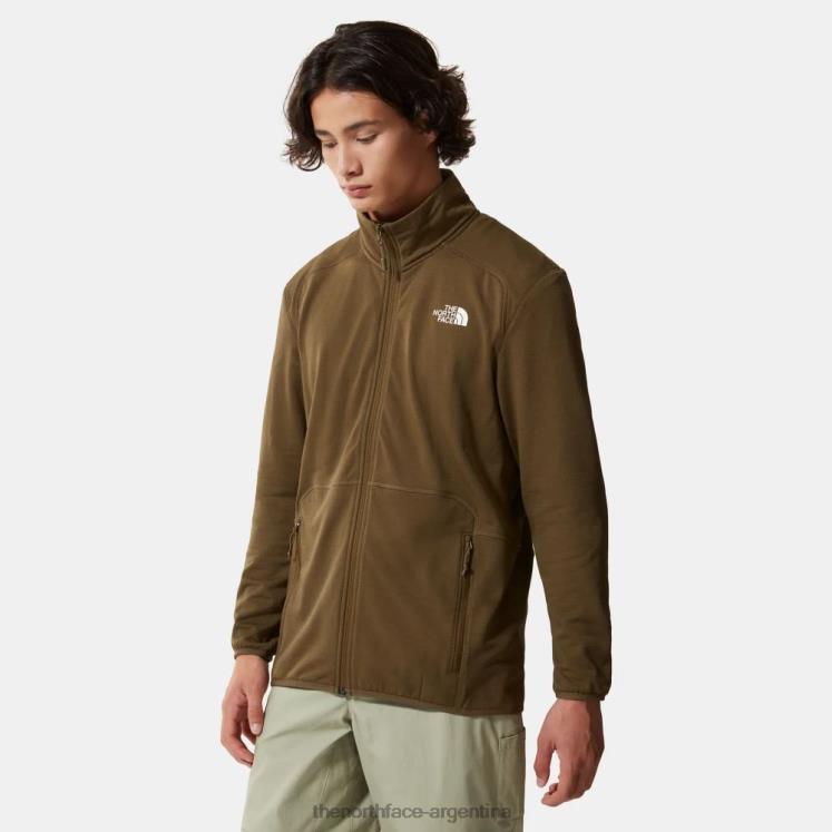 chaqueta polar de búsqueda para hombre RDT8H324 oliva militar The North Face