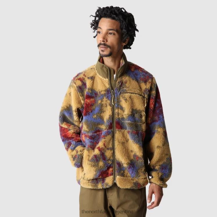 chaqueta polar de jacquard de pelo extremo para hombre RDT8H1859 hielo bronceado The North Face