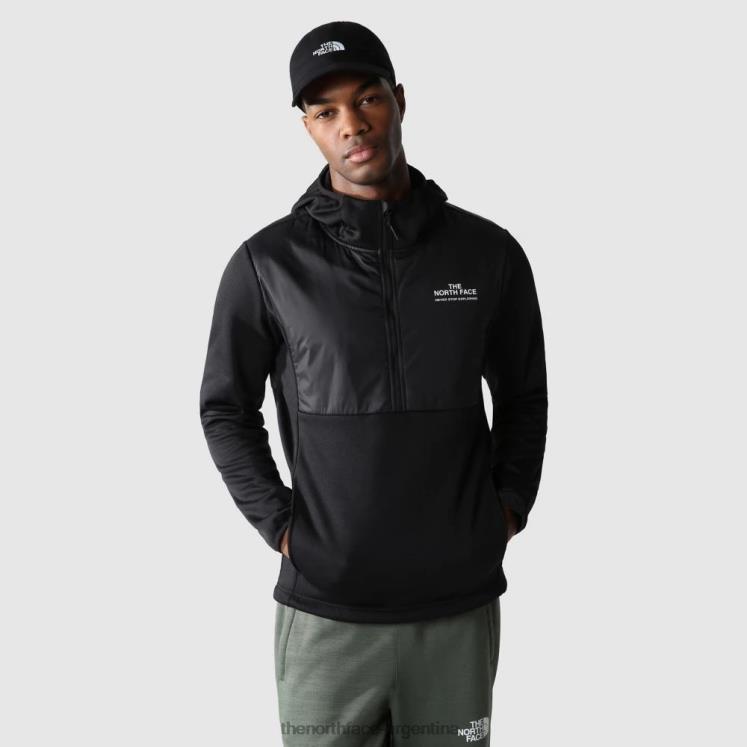 hombre entrenando polar con aislamiento y cremallera de 1/4 RDT8H2134 negro The North Face