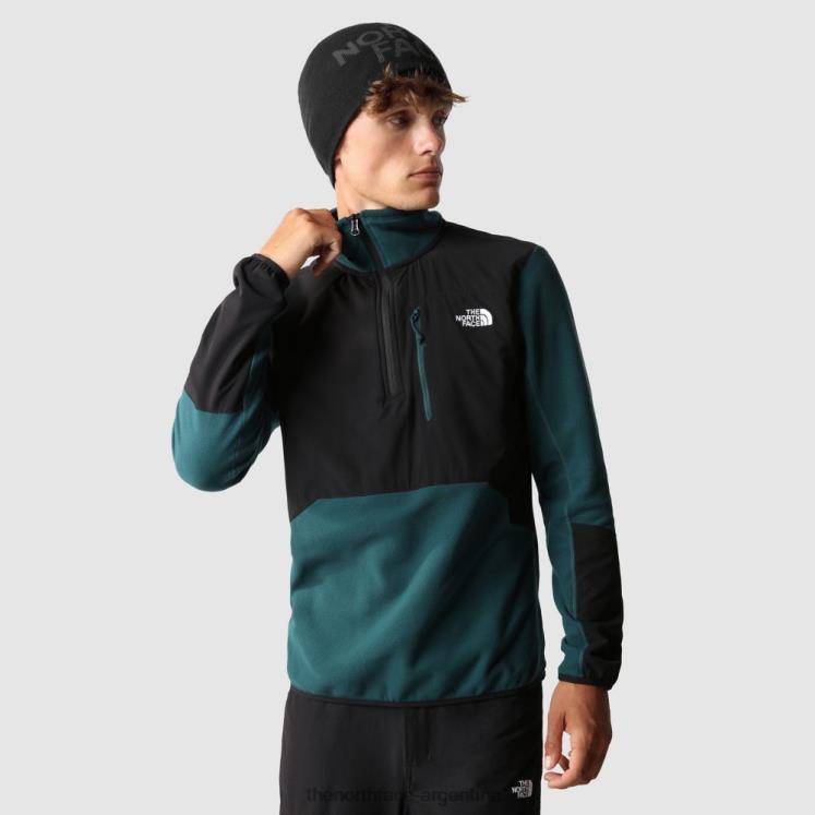 hombre glacier pro 1/4 zip polar RDT8H1188 verde The North Face