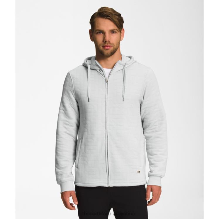 sudadera con capucha y cremallera completa acolchada con pico largo para hombre RDT8H4654 gris The North Face