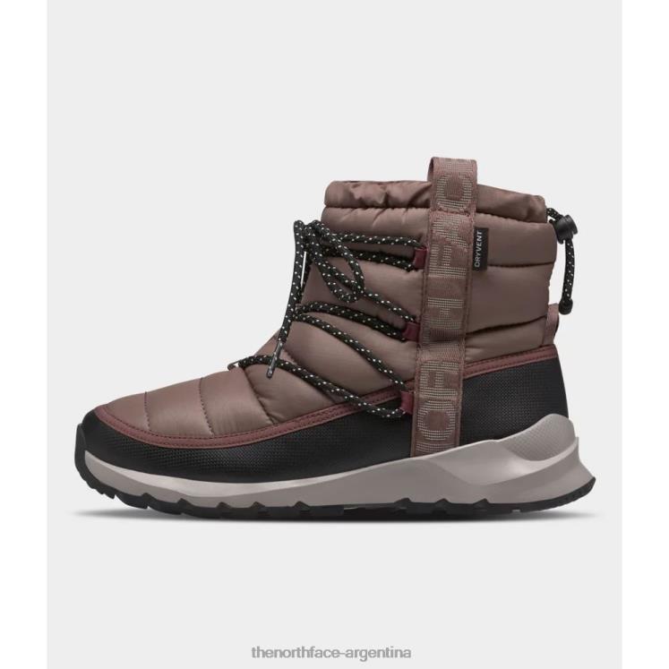 botas impermeables con cordones thermoball para mujer RDT8H4621 color topo profundo The North Face botas impermeables con cordones thermoball para mujer RDT8H4621 color topo profundo The North Face