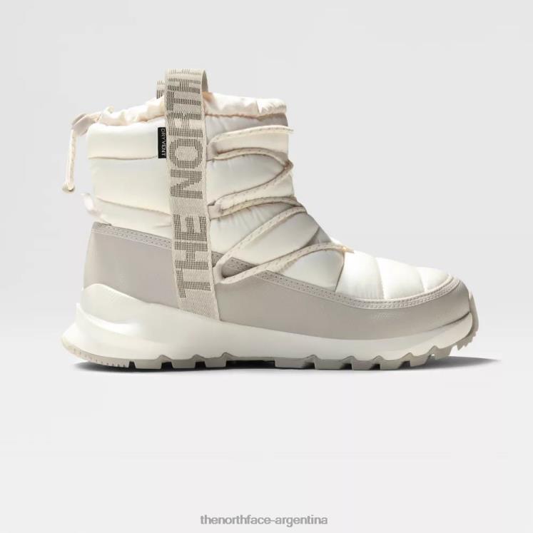 Botas de invierno impermeables con cordones Thermoball para mujer RDT8H1388 blanco The North Face