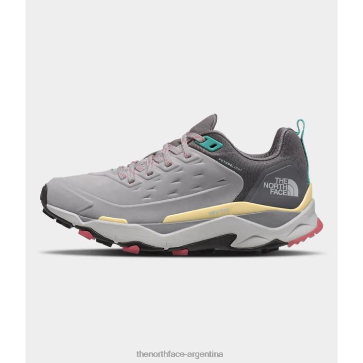 zapatos de mujer vectiv exploras Futurelight de piel RDT8H4044 gris The North Face