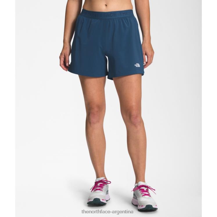 las mujeres deambulan pantalones cortos RDT8H4854 azul sombreado The North Face