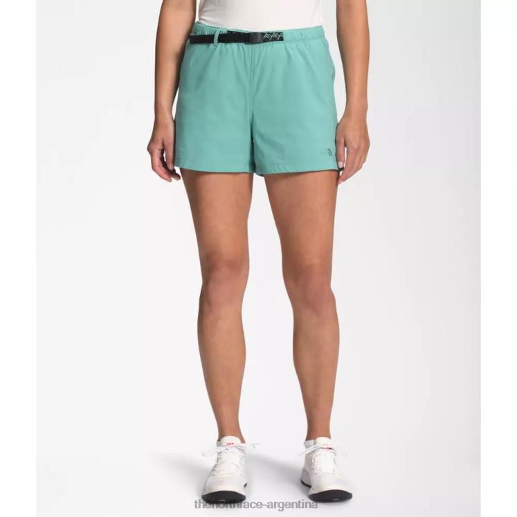 pantalones cortos con cinturón clase v para mujer RDT8H3820 wasabi The North Face