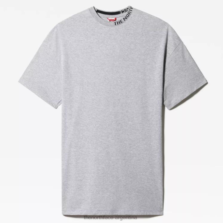 vestido camiseta zumu mujer RDT8H1575 gris The North Face