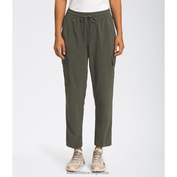 Las mujeres nunca dejan de usar pantalones cargo. RDT8H3734 nuevo verde pardo The North Face