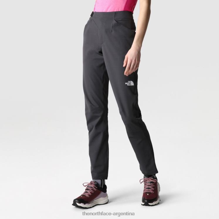 Pantalones rectos ajustados de invierno atléticos para mujer al aire libre RDT8H2084 gris The North Face