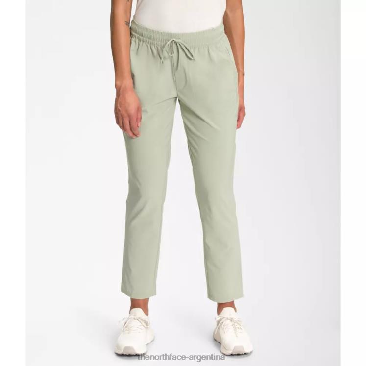 las mujeres nunca dejan de usar pantalones tobilleros RDT8H3842 té verde The North Face