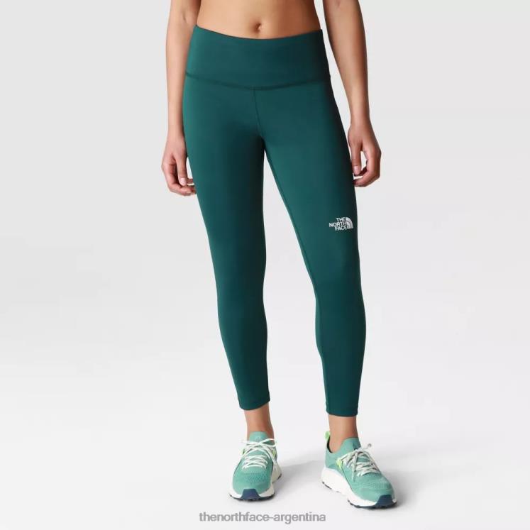 leggings 7/8 de talle alto flexibles para mujer RDT8H2194 verde The North Face