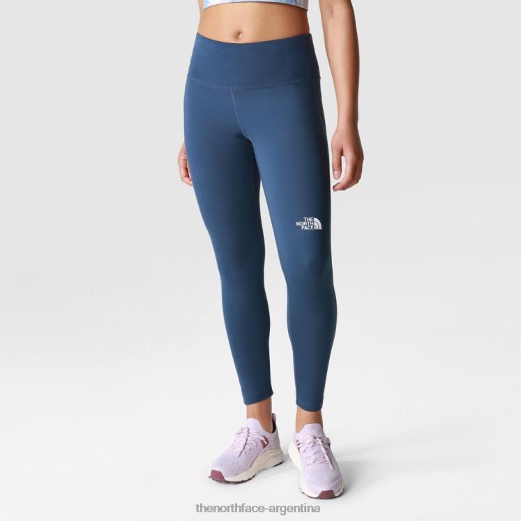 leggings 7/8 de talle alto flexibles para mujer RDT8H2195 azul sombreado The North Face