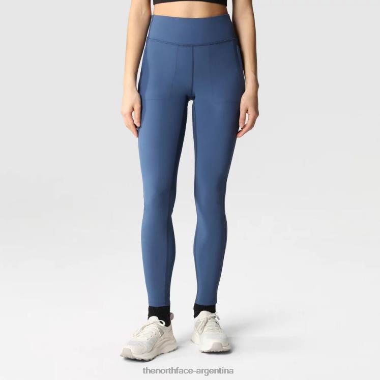 leggings híbridos bridgeway para mujer RDT8H1642 azul sombreado The North Face