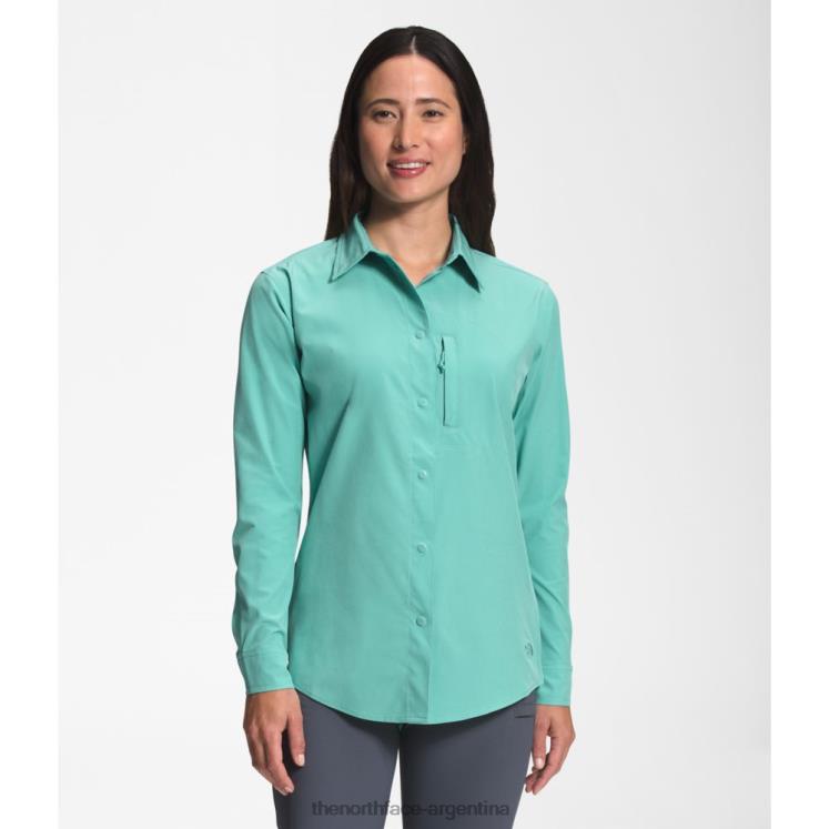 camisa de sol de manga larga sniktau para mujer RDT8H5868 wasabi The North Face camisa de sol de manga larga sniktau para mujer RDT8H5868 wasabi The North Face