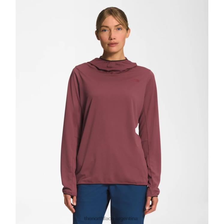 sudadera con capucha para mujer belay sun RDT8H4496 jengibre The North Face