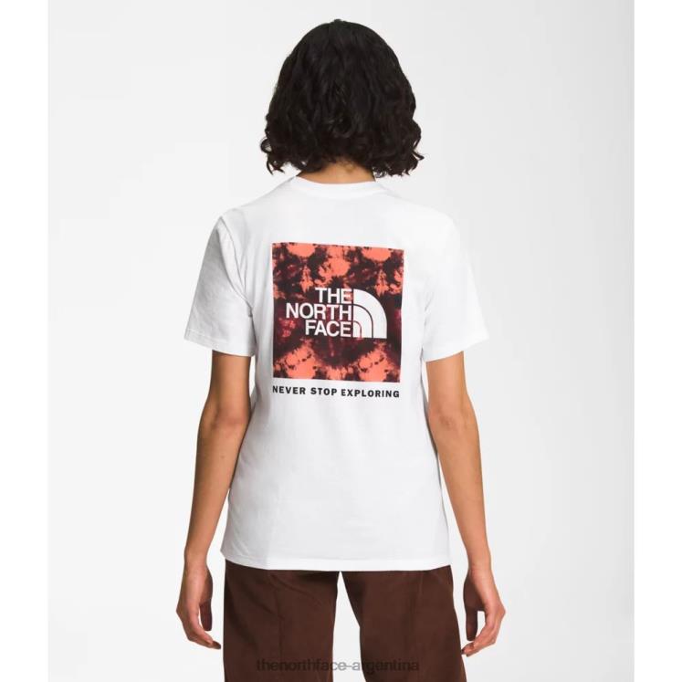 Camiseta de manga corta con relleno novedoso y estampado para mujer RDT8H6243 blanco The North Face