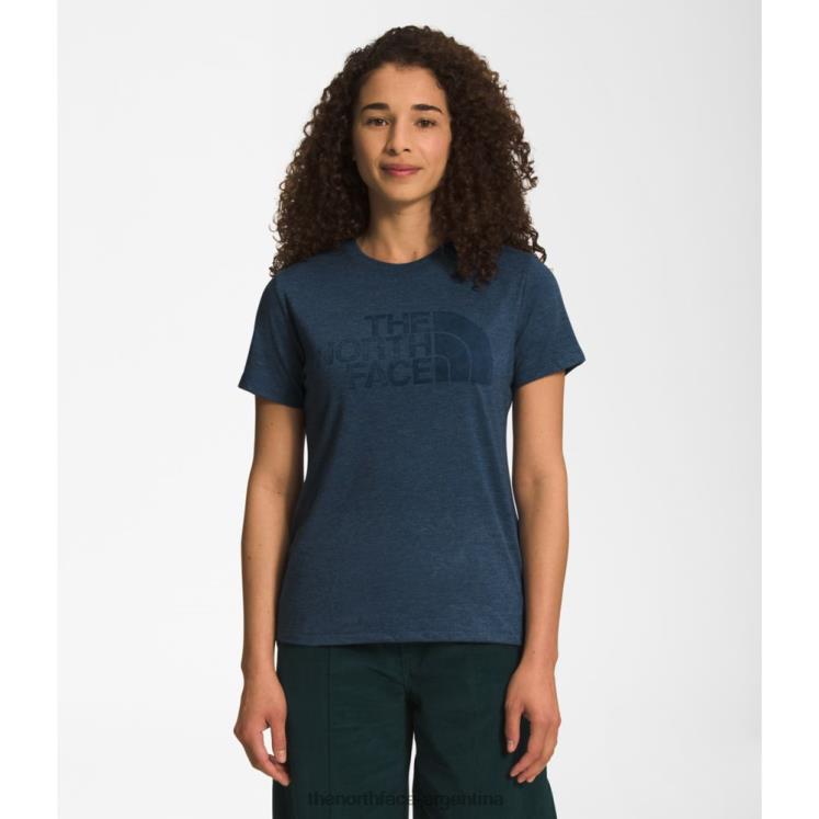 Camiseta de manga corta y media cúpula para mujer RDT8H5029 azul sombreado The North Face