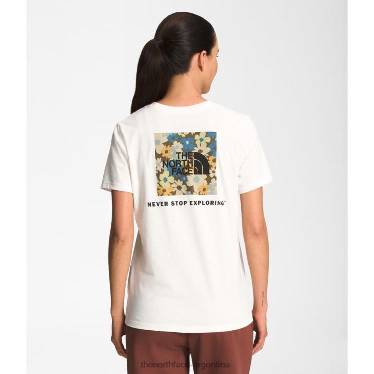 camiseta blanca gravel de manga corta para mujer box nse RDT8H3335 grava blanca The North Face