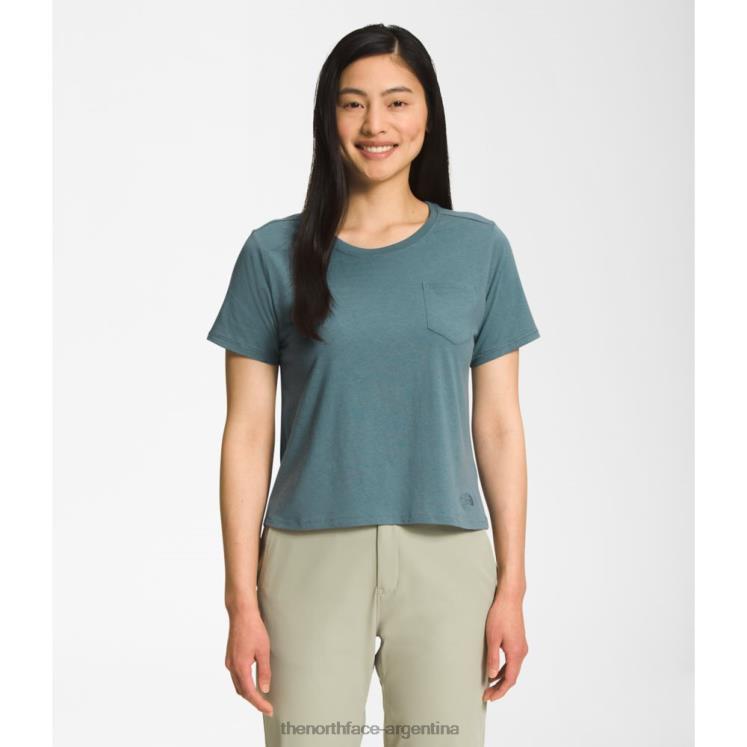 camiseta con bolsillo mujer terreno s/s RDT8H6215 azul The North Face