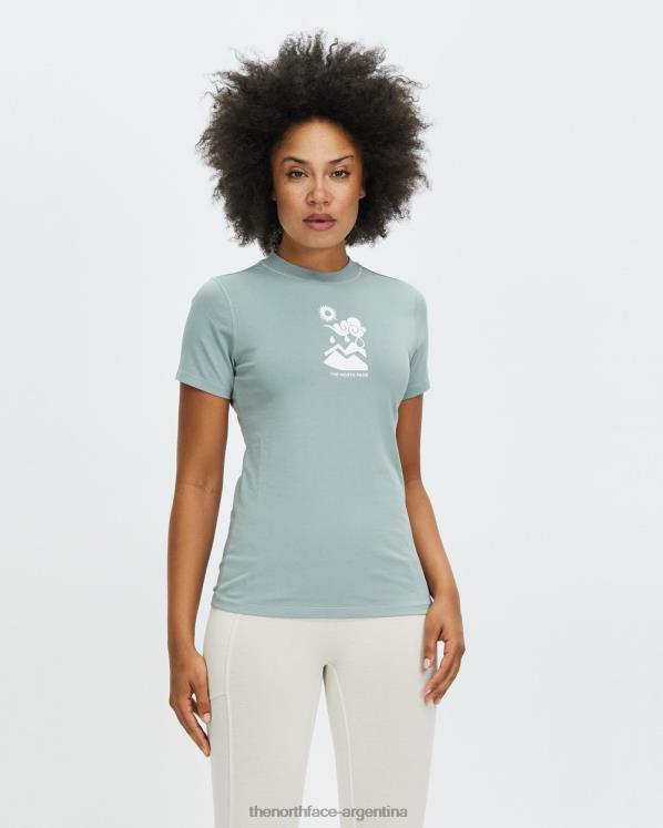 camiseta de manga corta con fuente de botella del Himalaya RDT8H7278 azul plateado The North Face